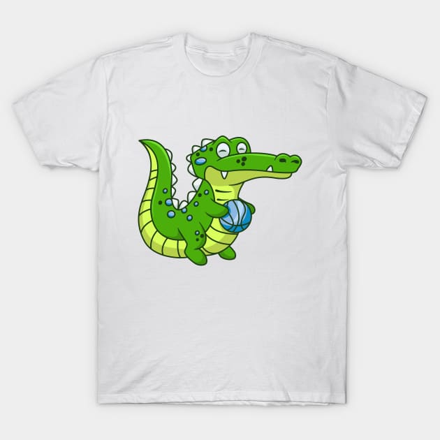 Cute Crocodile T-Shirt by mouze_art